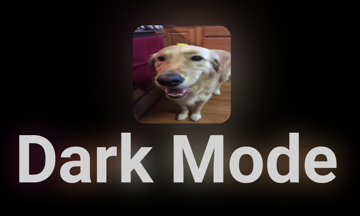 Dark Mode Announcement Poster